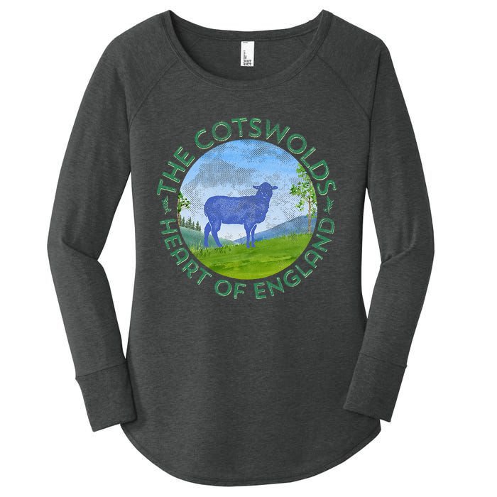 The Cotswolds England Uk S.H.E.E.P Women Gardeners Women's Perfect Tri Tunic Long Sleeve Shirt