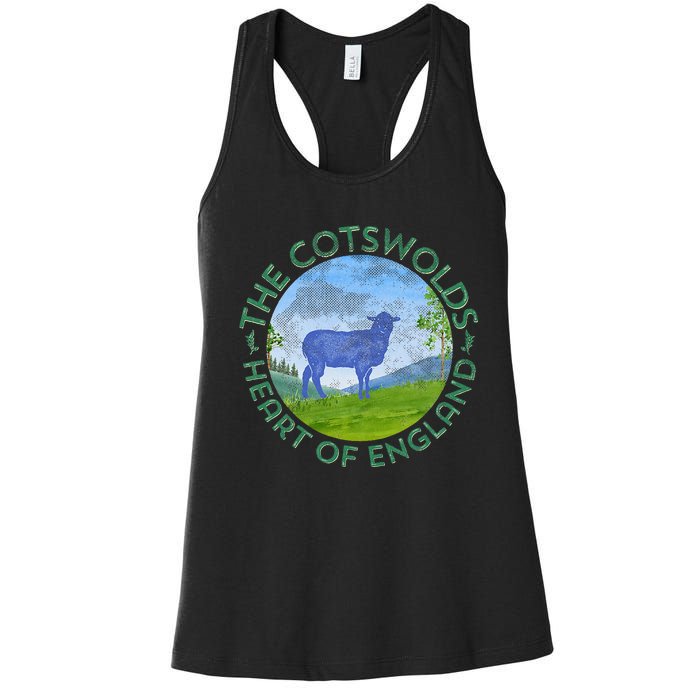 The Cotswolds England Uk S.H.E.E.P Women Gardeners Women's Racerback Tank