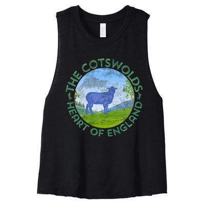 The Cotswolds England Uk S.H.E.E.P Women Gardeners Women's Racerback Cropped Tank