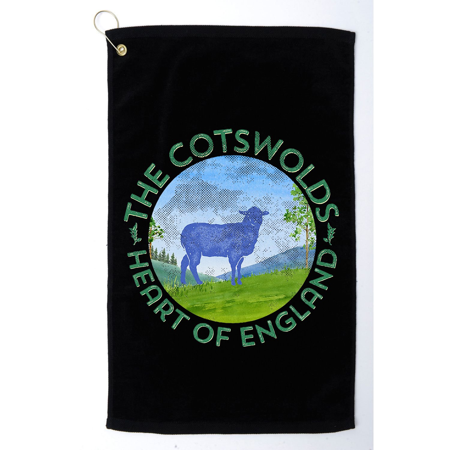 The Cotswolds England Uk S.H.E.E.P Women Gardeners Golf Towel