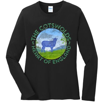 The Cotswolds England Uk S.H.E.E.P Women Gardeners Ladies Long Sleeve Shirt