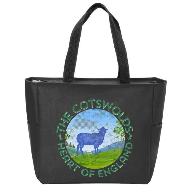 The Cotswolds England Uk S.H.E.E.P Women Gardeners Zip Tote Bag