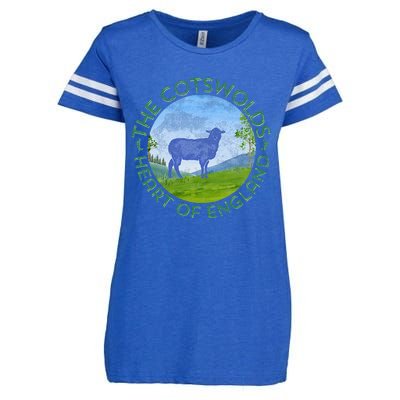 The Cotswolds England Uk S.H.E.E.P Women Gardeners Enza Ladies Jersey Football T-Shirt