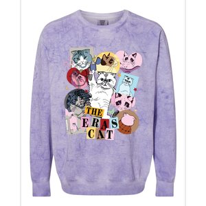 The Cat Eras In My Cat Mom Era Cat Lover Colorblast Crewneck Sweatshirt