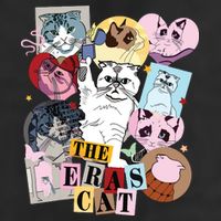 The Cat Eras In My Cat Mom Era Cat Lover 7 Panel Mesh Trucker Snapback Hat