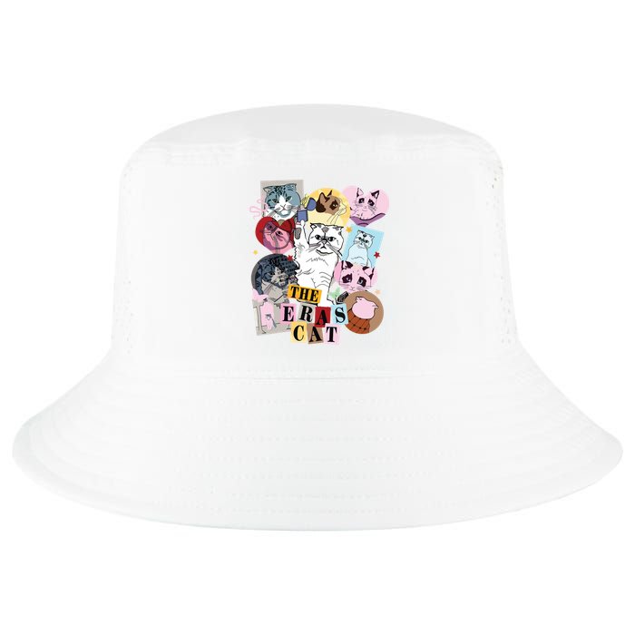 The Cat Eras In My Cat Mom Era Cat Lover Cool Comfort Performance Bucket Hat