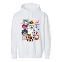 The Cat Eras In My Cat Mom Era Cat Lover Garment-Dyed Fleece Hoodie