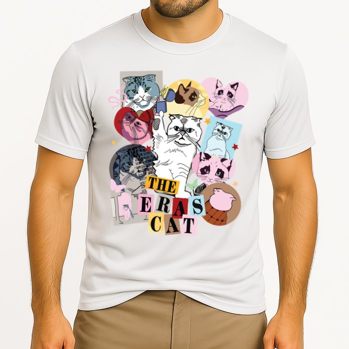 The Cat Eras In My Cat Mom Era Cat Lover Cooling Performance Crew T-Shirt
