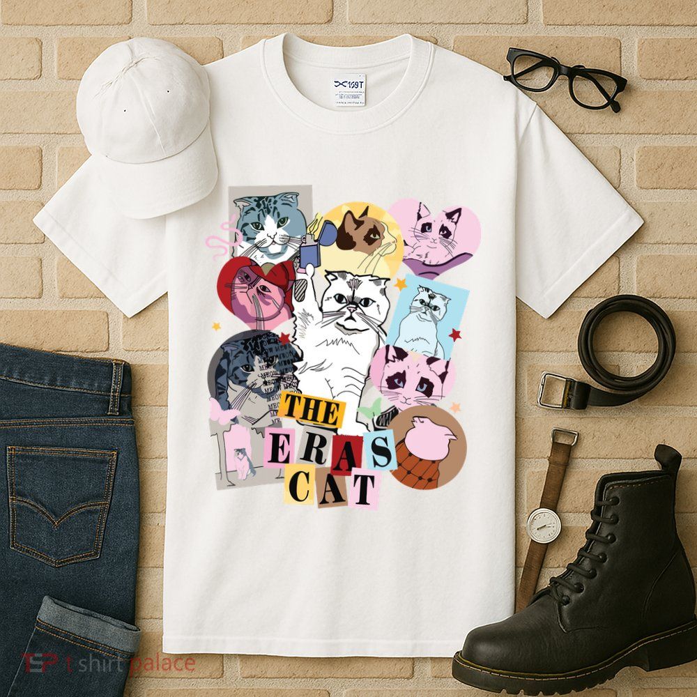 The Cat Eras In My Cat Mom Era Cat Lover Tall T-Shirt