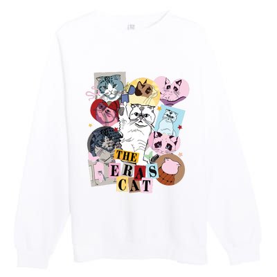 The Cat Eras In My Cat Mom Era Cat Lover Premium Crewneck Sweatshirt