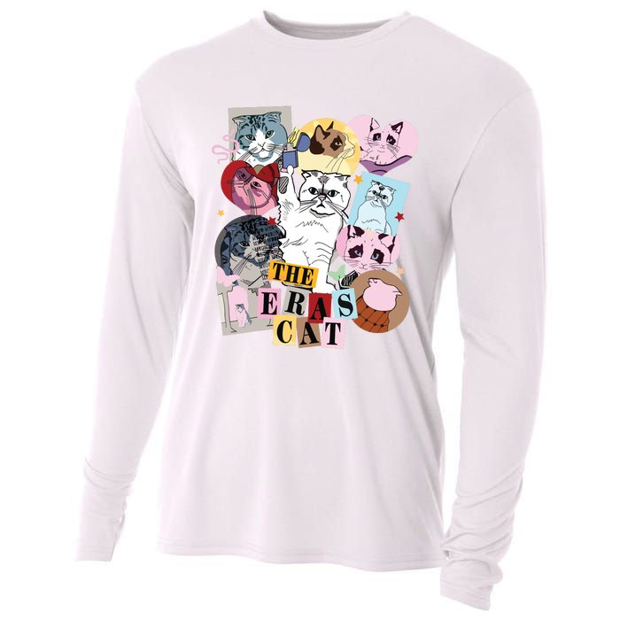 The Cat Eras In My Cat Mom Era Cat Lover Cooling Performance Long Sleeve Crew