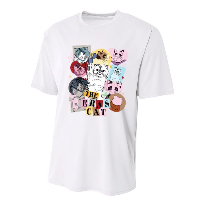 The Cat Eras In My Cat Mom Era Cat Lover Youth Performance Sprint T-Shirt