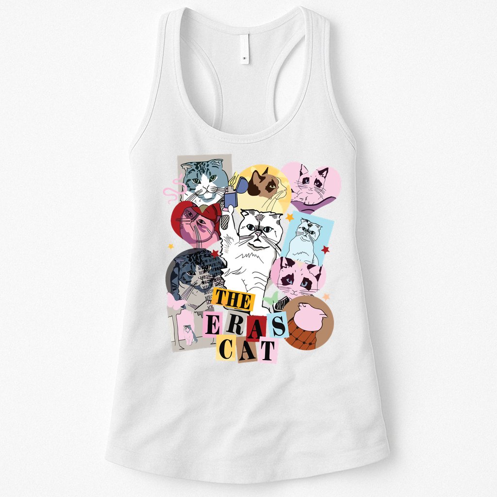 The Cat Eras In My Cat Mom Era Cat Lover Womens Tank Top