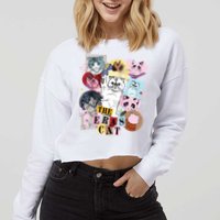 The Cat Eras In My Cat Mom Era Cat Lover Cropped Pullover Crew