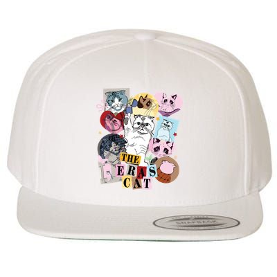 The Cat Eras In My Cat Mom Era Cat Lover Wool Snapback Cap