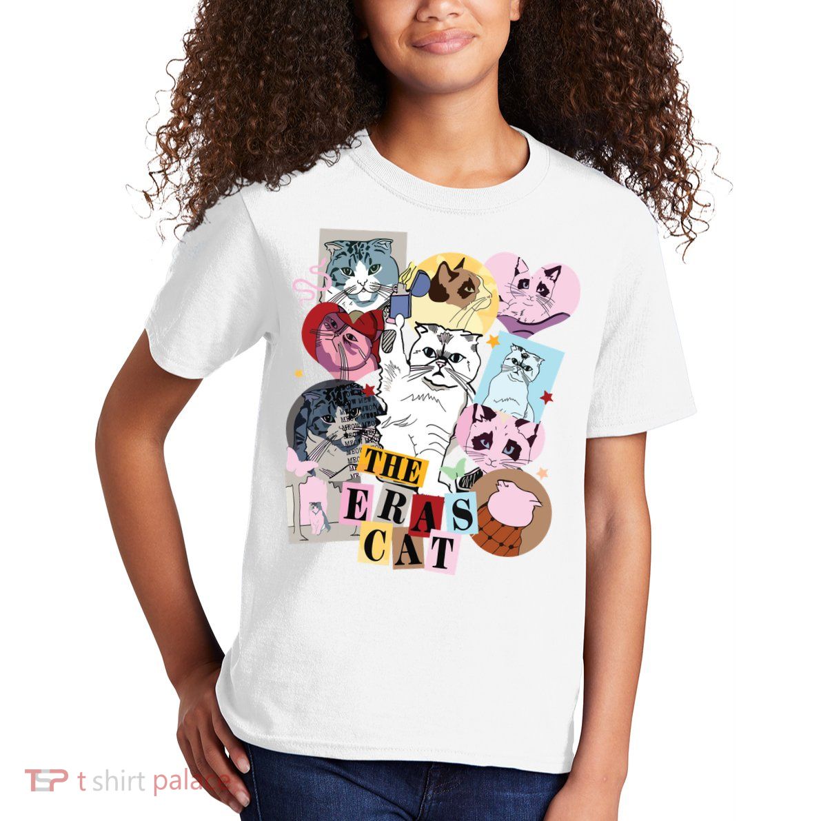 The Cat Eras In My Cat Mom Era Cat Lover Kids T-Shirt