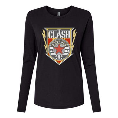 The C.L.A.S.H Est 1976 Shield Womens Cotton Relaxed Long Sleeve T-Shirt