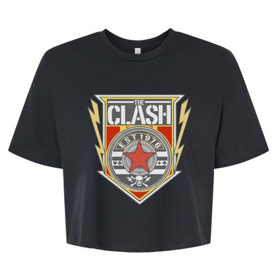 The C.L.A.S.H Est 1976 Shield Bella+Canvas Jersey Crop Tee