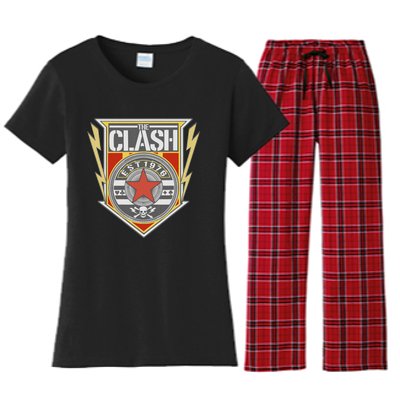 The C.L.A.S.H Est 1976 Shield Women's Flannel Pajama Set