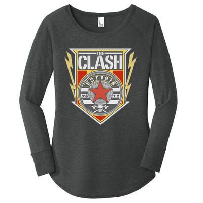 The C.L.A.S.H Est 1976 Shield Women's Perfect Tri Tunic Long Sleeve Shirt