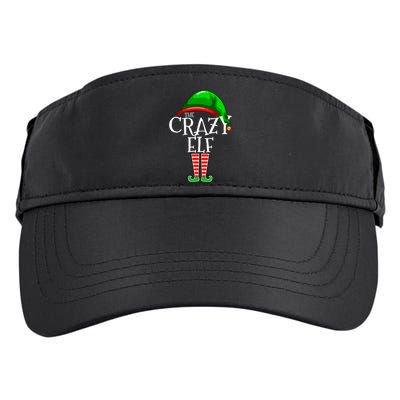 The Crazy Elf Family Matching Group Christmas Gift Funny Adult Drive Performance Visor