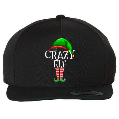 The Crazy Elf Family Matching Group Christmas Gift Funny Wool Snapback Cap