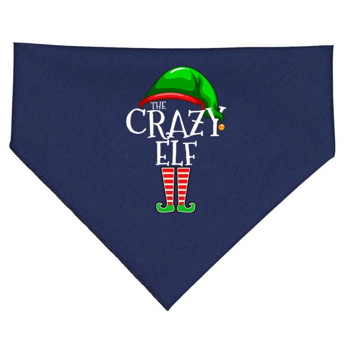 The Crazy Elf Family Matching Group Christmas Gift Funny USA-Made Doggie Bandana