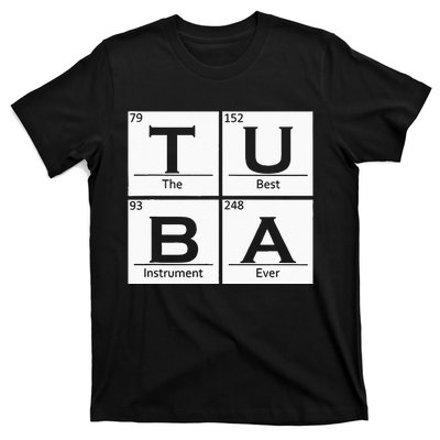 Tuba Chemistry Elements Tubist Jazz Music Tuba Player T-Shirt