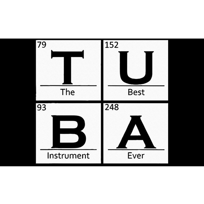 Tuba Chemistry Elements Tubist Jazz Music Tuba Player Bumper Sticker