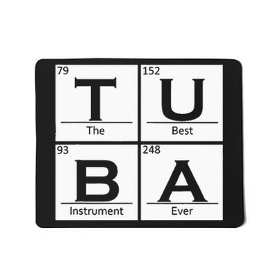 Tuba Chemistry Elements Tubist Jazz Music Tuba Player Mousepad