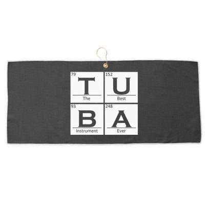 Tuba Chemistry Elements Tubist Jazz Music Tuba Player Large Microfiber Waffle Golf Towel