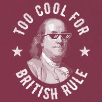 Too Cool For British Rule Funny Ben Benjamin Franklin 4th Of July 16oz Travel Tumbler