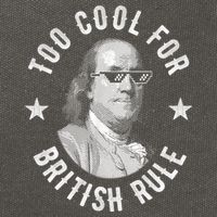 Too Cool For British Rule Funny Ben Benjamin Franklin 4th Of July Cotton Canvas Backpack