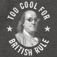 Too Cool For British Rule Funny Ben Benjamin Franklin 4th Of July Vector Backpack