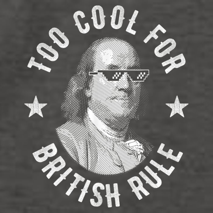 Too Cool For British Rule Funny Ben Benjamin Franklin 4th Of July Vector Backpack