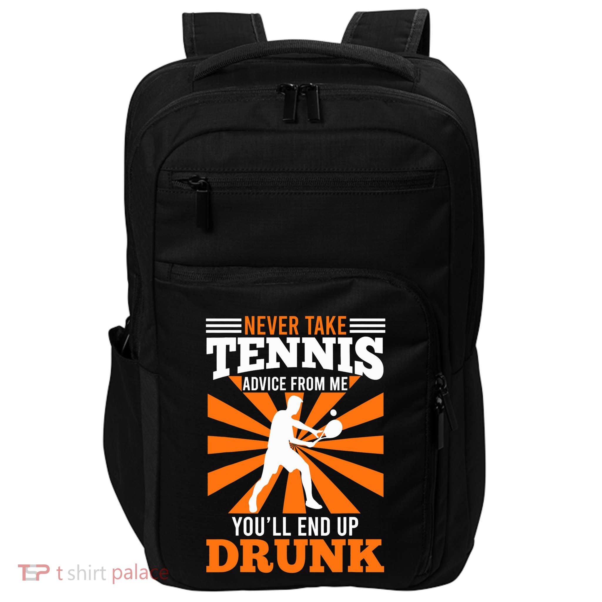 Tennis Coach Funny Saying Tennis Player Joke Fun Impact Tech Backpack