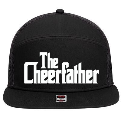 The Cheerfather Fathers Day Cheerleader Gift 7 Panel Mesh Trucker Snapback Hat