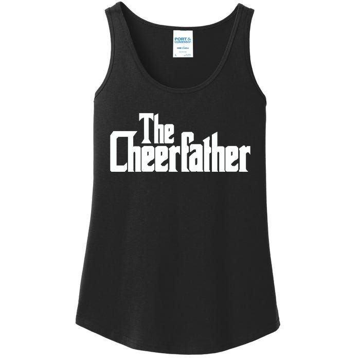 The Cheerfather Fathers Day Cheerleader Gift Ladies Essential Tank