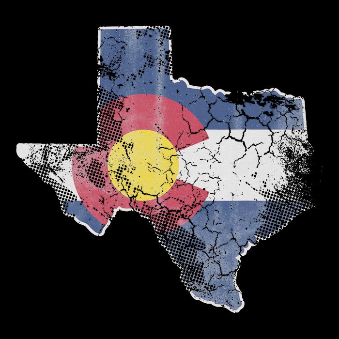 Texas Colorado Flag Family Sweatshirt