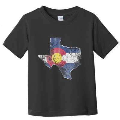 Texas Colorado Flag Family Toddler T-Shirt