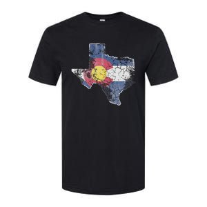 Texas Colorado Flag Family Softstyle CVC T-Shirt