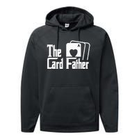 The Card Father Funny Poker Game Cards Playing Father Performance Fleece Hoodie