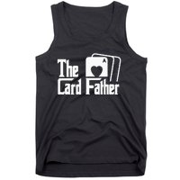 The Card Father Funny Poker Game Cards Playing Father Tank Top