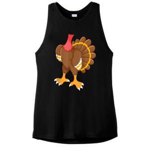 Turkey Costume Funny Thanksgiving Turkey Ladies PosiCharge Tri-Blend Wicking Tank