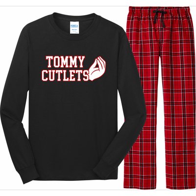 Tommy Cutlets Football Quarterback Ny Italian Hand Gesture Long Sleeve Pajama Set