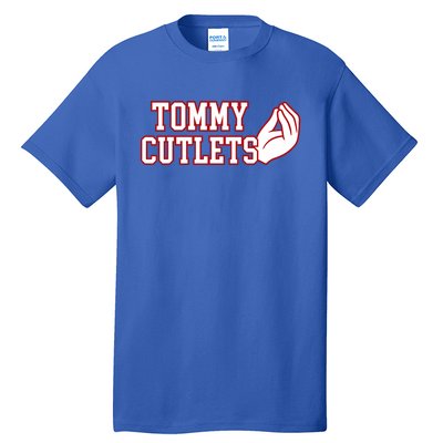 Tommy Cutlets Football Quarterback Ny Italian Hand Gesture Tall T-Shirt