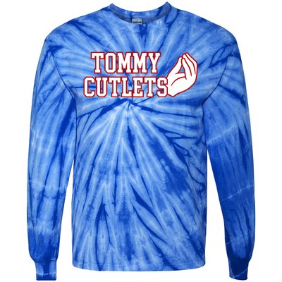 Tommy Cutlets Football Quarterback Ny Italian Hand Gesture Tie-Dye Long Sleeve Shirt