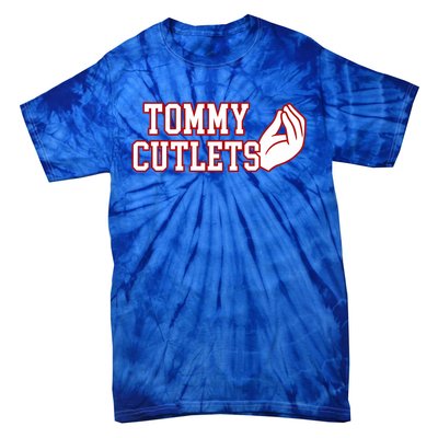 Tommy Cutlets Football Quarterback Ny Italian Hand Gesture Tie-Dye T-Shirt