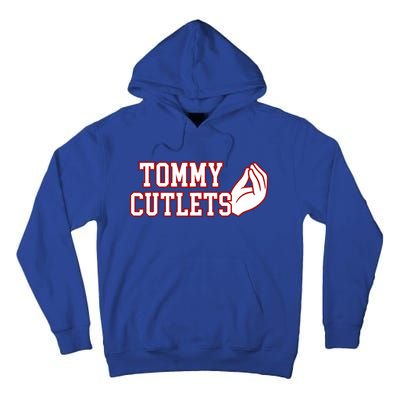 Tommy Cutlets Football Quarterback Ny Italian Hand Gesture Tall Hoodie