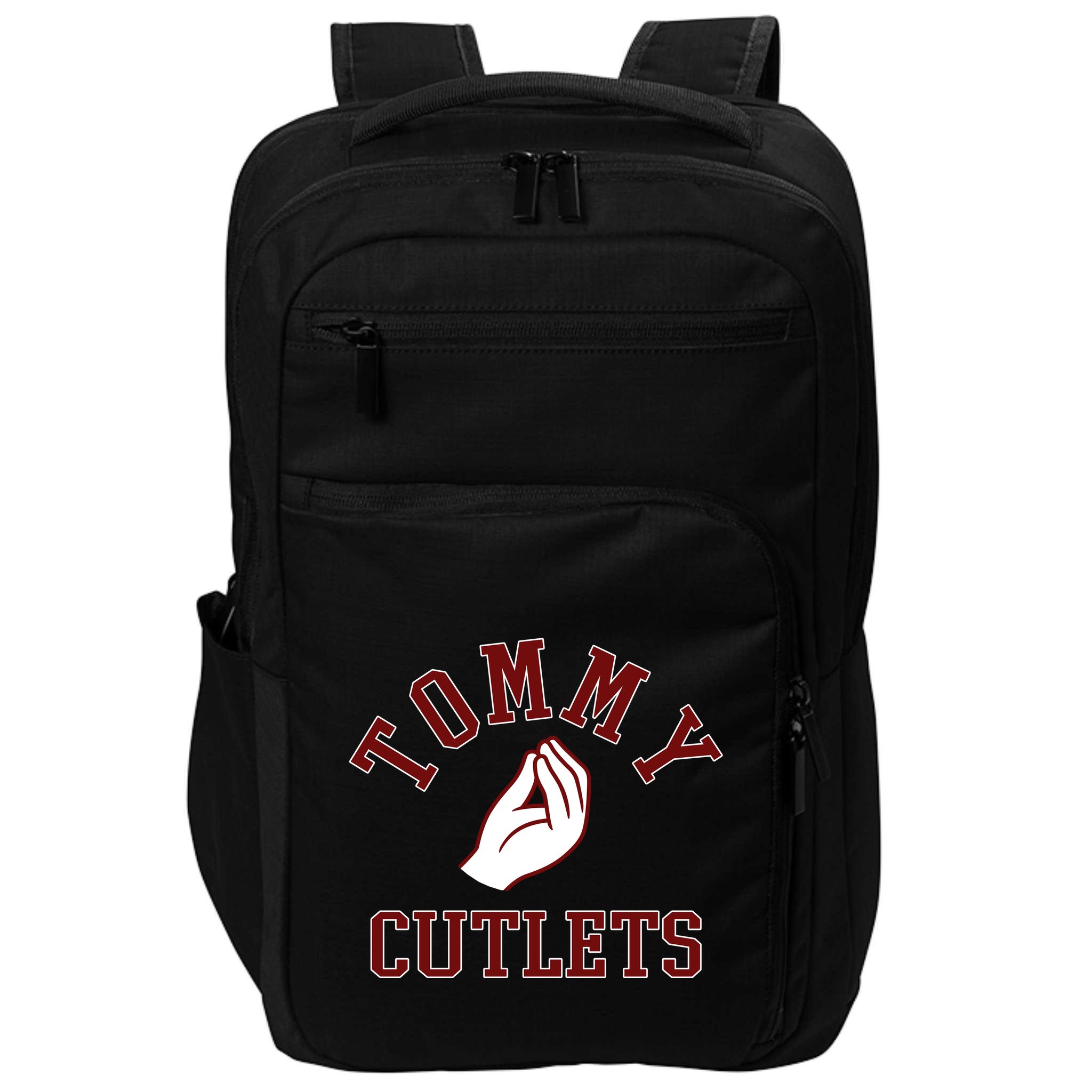 Tommy Cutlets Funny Italian Hand Football Impact Tech Backpack